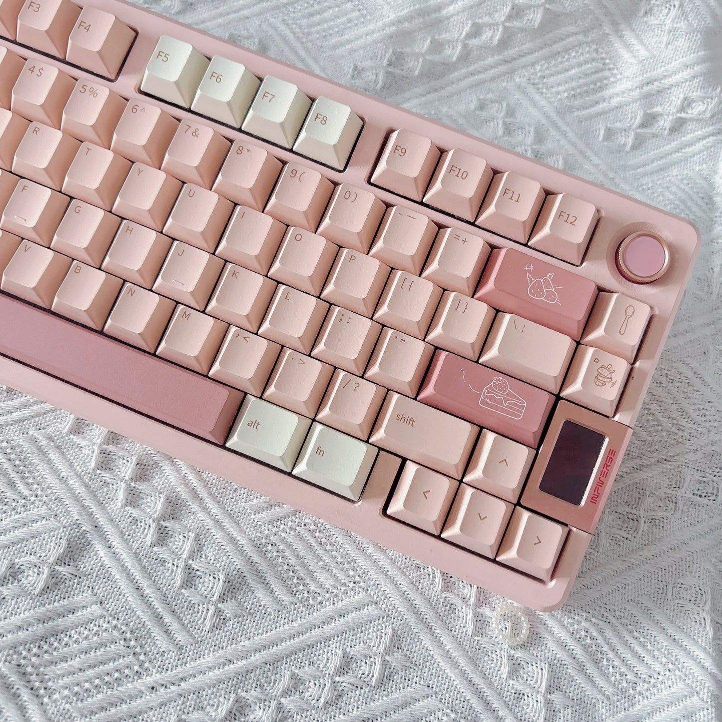 QTUO Strawberry shortcake Bunny Keycaps Cherry Profiles