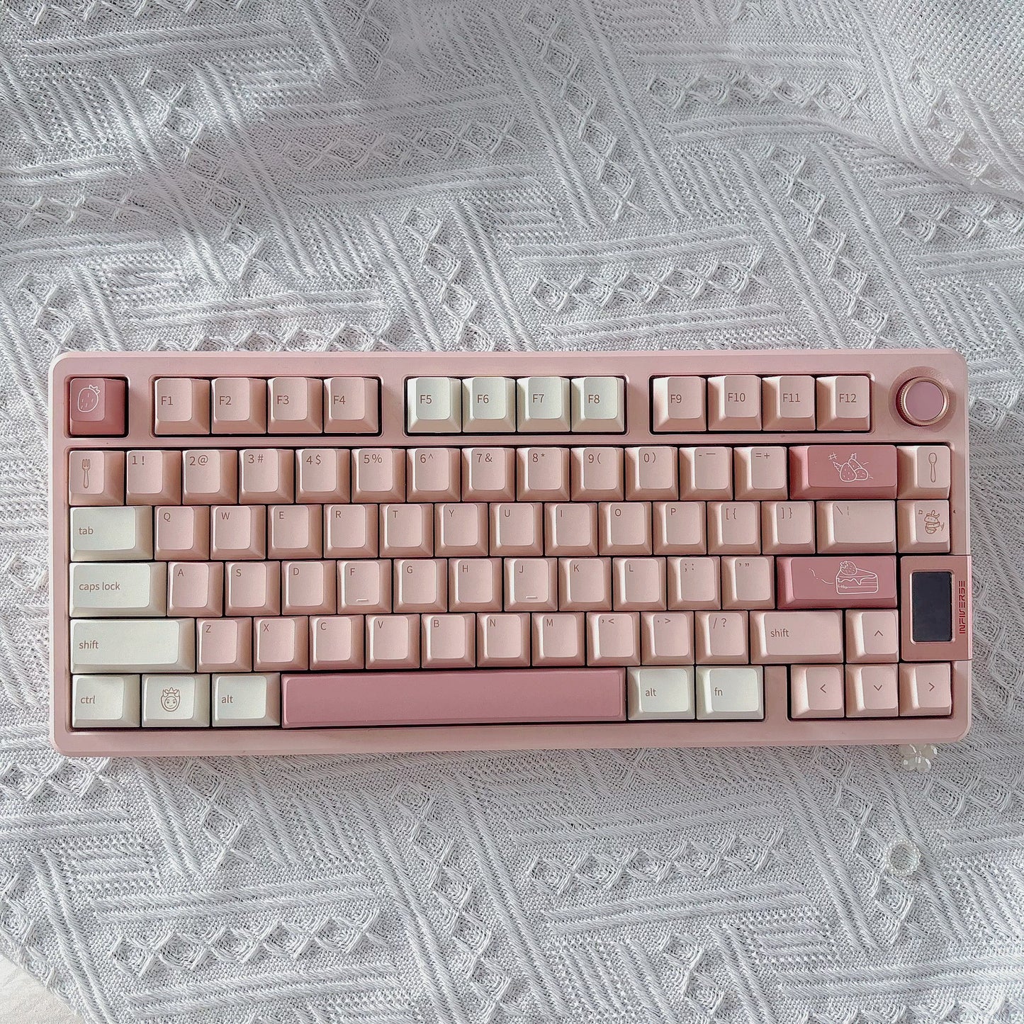 QTUO Strawberry shortcake Bunny Keycaps Cherry Profiles